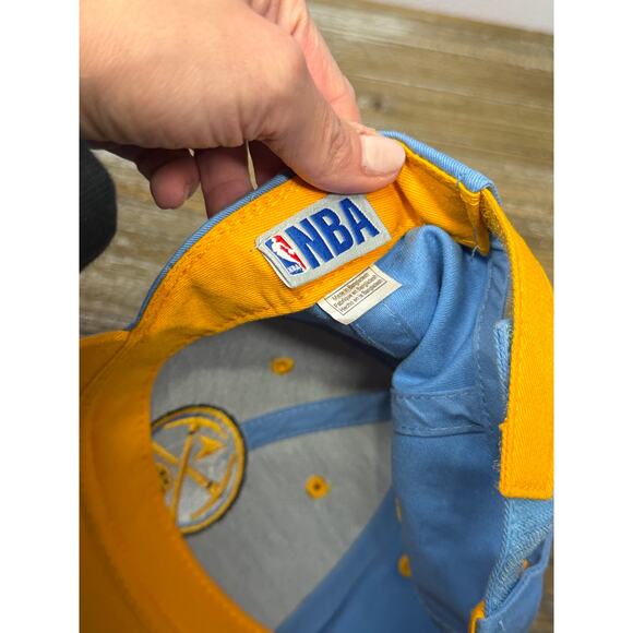 Denver Nuggets Hat NBA Blue Gold Youth one Size Adjustable Excellent Condition - Picture 5 of 6